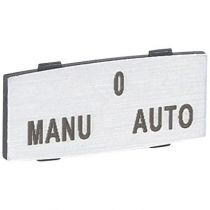 Osmoz étiquette - insert - avec texte - alu - petit modèle - ''MANU-O-AUTO'' (024344)