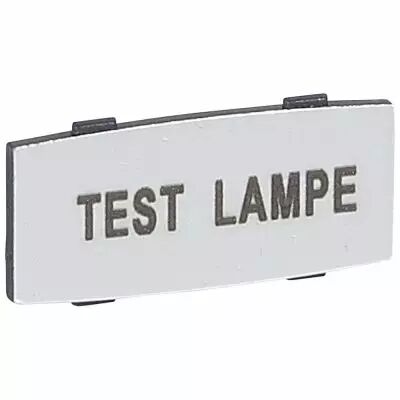 Osmoz �tiquette - insert - avec texte - alu - petit mod�le - ''TEST LAMPE'' (024345)