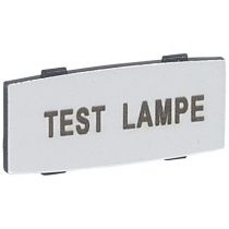 Osmoz étiquette - insert - avec texte - alu - petit modèle - ''TEST LAMPE'' (024345)
