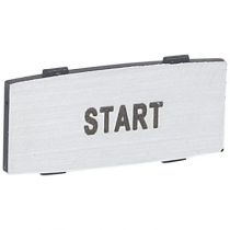 Osmoz étiquette - insert - avec texte - alu - petit modèle - ''START'' (024351)