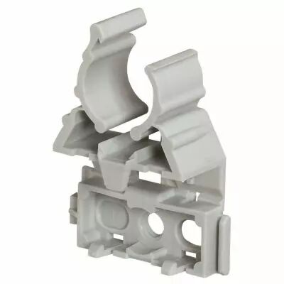 Lyre pour tube IRL �20 - gris - fixation par cloueur type Pulsa 700E (031371)