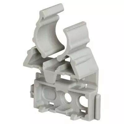 Lyre pour tube IRL �32 - gris - fixation par cloueur type Pulsa 700E (031373)