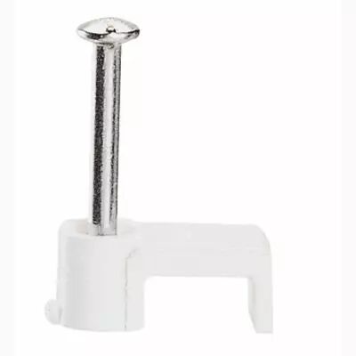 Attache Fixfor - c�ble m�plat 2 x 1 mm� - blanc (031551)