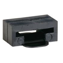 Embase pour collier - pour poteau (par feuillard larg.18 mm maxi) - noir (031961)