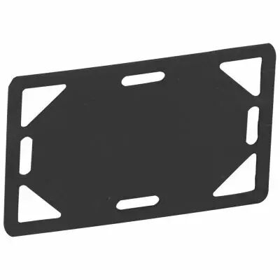 Plaque signal�tique - pour collier installation l 7,6 mini - noir (031980)