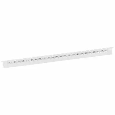 Rep�re M�mocab - l 2,3 mm - �criture noire sur fond blanc - chiffre 0 (037780)