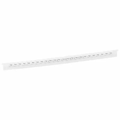 Rep�re M�mocab - l 2,3 mm - �criture noire sur fond blanc - chiffre 2 (037782)