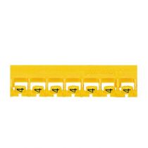 Réglette Mémocab - code coul international - l 2,3 mm - chiffre 4 - jaune (037806)