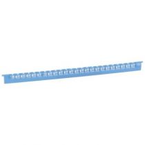 Réglette Mémocab - code coul international - l 2,3 mm - chiffre 6 - bleu (037808)