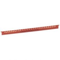 Réglette Mémocab - code coul international - l 2,3 mm - chiffre 2 - rouge (037810)