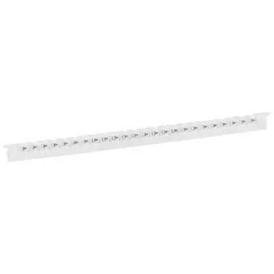 R�glette M�mocab - l 2,3 mm - �criture noire sur fond blanc - lettre majuscule A (037826)