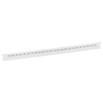 Réglette Mémocab - l 2,3 mm - écriture noire sur fond blanc - lettre majuscule A (037826)