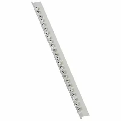 R�glette M�mocab - l 2,3 mm - �criture noire sur fond blanc - lettre majuscule D (037829)