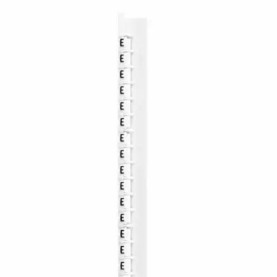 R�glette M�mocab - l 2,3 mm - �criture noire sur fond blanc - lettre majuscule E (037830)