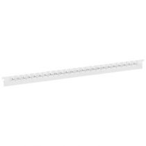 Réglette Mémocab - l 2,3 mm - écriture noire sur fond blanc - lettre majuscule J (037835)