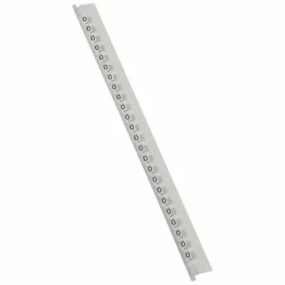 R�glette M�mocab - l 2,3 mm - �criture noire sur fond blanc - lettre majuscule O (037840)
