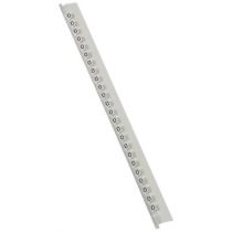 Réglette Mémocab - l 2,3 mm - écriture noire sur fond blanc - lettre majuscule O (037840)