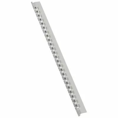 R�glette M�mocab - l 2,3 mm - �criture noire sur fond blanc - lettre majuscule R (037843)
