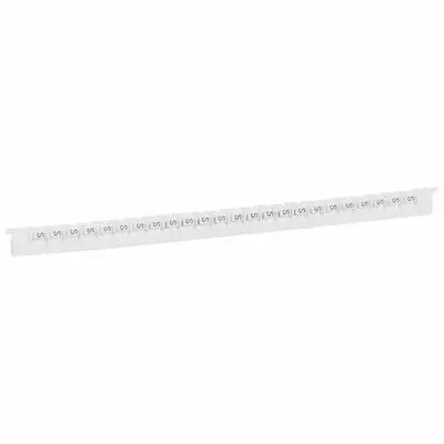 R�glette M�mocab - l 2,3 mm - �criture noire sur fond blanc - lettre majuscule S (037844)