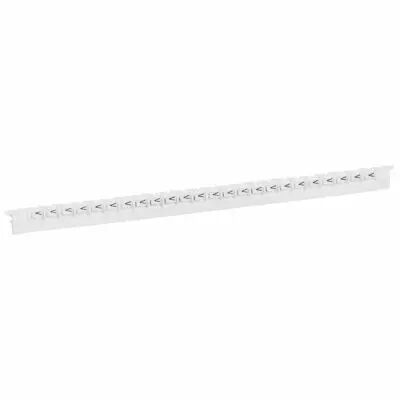 R�glette M�mocab - l 2,3 mm - �criture noire sur fond blanc - lettre majuscule V (037847)