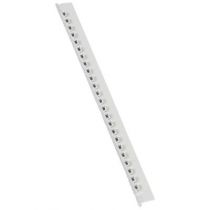 Réglette Mémocab - l 2,3 mm - écriture noire sur fond blanc - lettre majuscule W (037848)