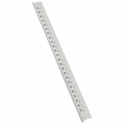 R�glette M�mocab - l 2,3 mm - �criture noire sur fond blanc - lettre majuscule X (037849)