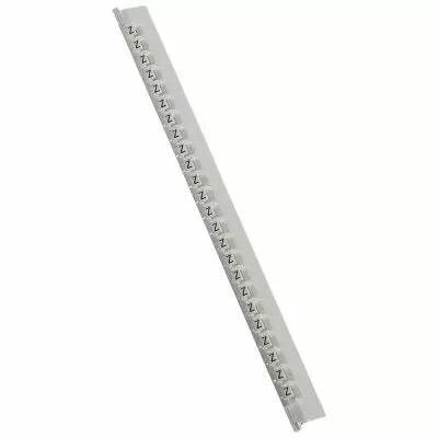 R�glette M�mocab - l 2,3 mm - �criture noire sur fond blanc - lettre majuscule Z (037851)