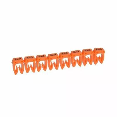 Rep�re CAB 3 pour filerie 0,15 � 0,5 mm� - chiffre 3 - orange (038103)
