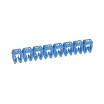 Repère CAB 3 pour filerie 0,15 à 0,5 mm² - chiffre 6 - bleu (038106)