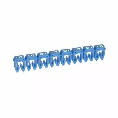 Rep�re CAB 3 pour filerie 4 � 6 mm� - chiffre 6 - bleu (038236)