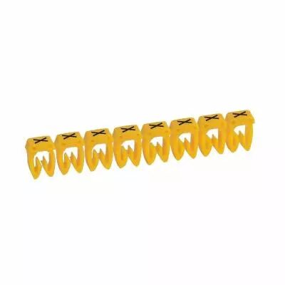 Rep�re CAB 3 pour filerie 1,5 � 2,5 mm� - lettre majuscule X (038353)