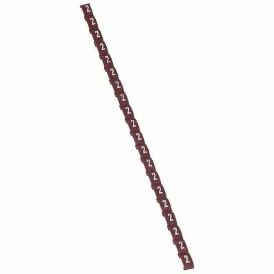 Rep�re Duplix - code couleur international - chiffre 2 - rouge (038402)