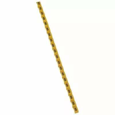 Rep�re Duplix - �criture noire sur fond jaune - lettre majuscule B (038411)