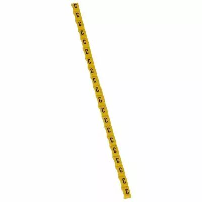 Rep�re Duplix - �criture noire sur fond jaune - lettre majuscule C (038412)