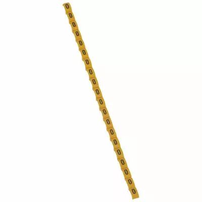 Rep�re Duplix - �criture noire sur fond jaune - lettre majuscule O (038424)