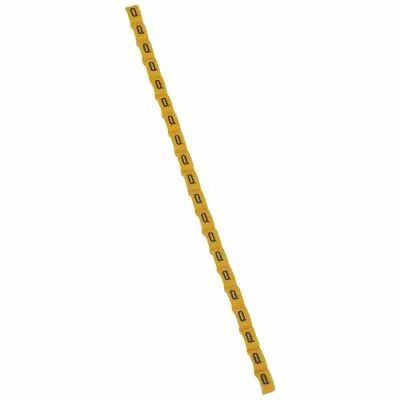 Rep�re Duplix - �criture noire sur fond jaune - lettre majuscule Q (038426)