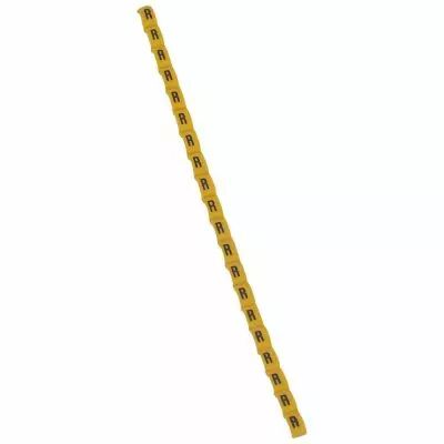 Rep�re Duplix - �criture noire sur fond jaune - lettre majuscule R (038427)