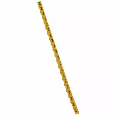 Rep�re Duplix - �criture noire sur fond jaune - lettre majuscule Z (038435)