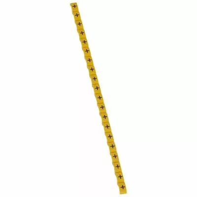 Rep�re Duplix - noir sur fond jaune - signe conventionnel plus (038442)