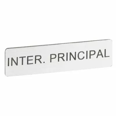 Etiquette autocollante pour bo�tier 150x100x96 - '' Inter principal '' (022285)