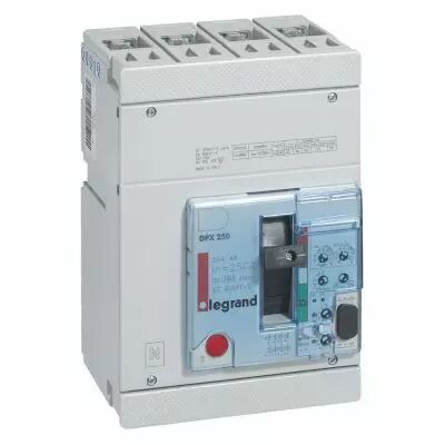 Disj puissance DPX 250 - �lectronique - 36 kA - 4P - 250 A (025448)