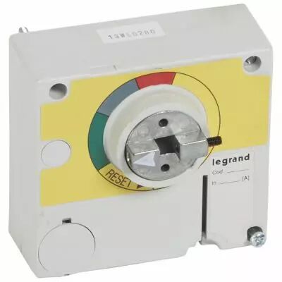 Commande rotative d'urgence - d�port�e sur porte DPX 630 - IP 55 - rouge/jaune (026282)