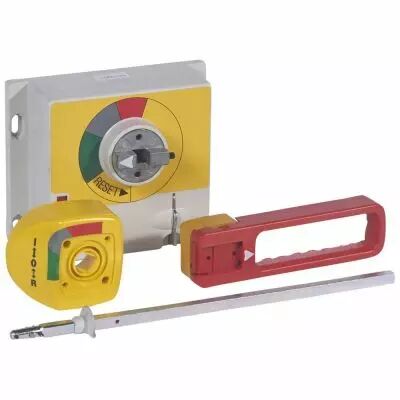 Commande rotative d'urgence - d�port�e sur porte DPX 1600 - IP 55 - rouge/jaune (026284)