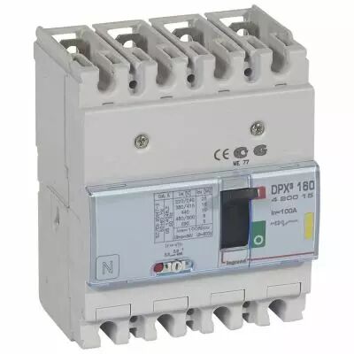 Disj puissance DPX� 160 - magn�to-thermique - 16 kA - 4P - 100 A (420015)
