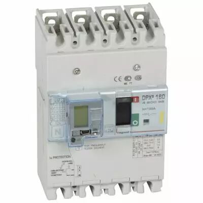 Disj puissance DPX� 160 - magn�to-thermique diff - 16 kA - 4P - 125 A (420036)