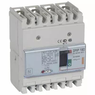 Disj puissance DPX� 160 - magn�to-thermique - 25 kA - 4P - 25 A (420051)