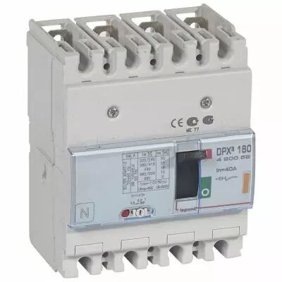 Disj puissance DPX� 160 - magn�to-thermique - 25 kA - 4P - 40 A (420052)