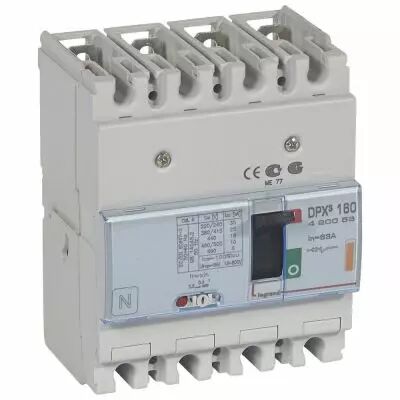 Disj puissance DPX� 160 - magn�to-thermique - 25 kA - 4P - 63 A (420053)