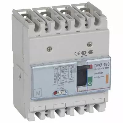 Disj puissance DPX� 160 - magn�to-thermique - 25 kA - 4P - 100 A (420055)