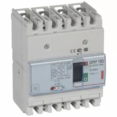 Disj puissance DPX� 160 - magn�to-thermique - 36 kA - 4P - 63 A (420093)